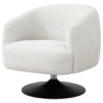 Upholstered Swivel Accent Chair Beige and Matte Black 905739 by Coaster Furniture 37