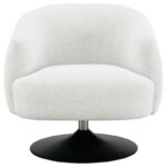 Upholstered Swivel Accent Chair Beige and Matte Black 905739 by Coaster Furniture 38