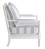 Upholstered Accent Chair with Spindle Accent White and Navy 903835 by Coaster Furniture 19