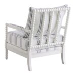 Upholstered Accent Chair with Spindle Accent White and Navy 903835 by Coaster Furniture 20