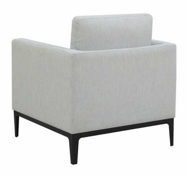 Apperson Cushioned Back Arm Chair Light Grey 508683 by Coaster Furniture 11