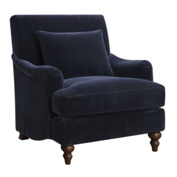 Upholstered Accent Chair with Turned Legs Midnight Blue 902899 by Coaster Furniture 5