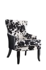 Cowhide Print Accent Chair Black and White 902169 by Coaster Furniture 7