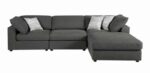 Serene Upholstered Armless Chair Charcoal  551324 by Coaster Furniture 41
