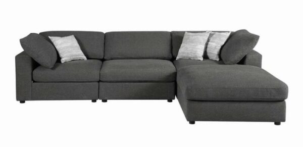 Serene Upholstered Armless Chair Charcoal  551324 by Coaster Furniture 26