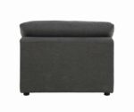 Serene Upholstered Armless Chair Charcoal  551324 by Coaster Furniture 45