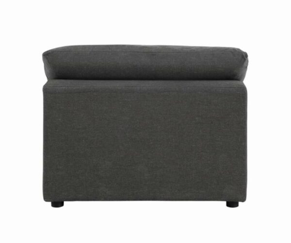 Serene Upholstered Armless Chair Charcoal  551324 by Coaster Furniture 30