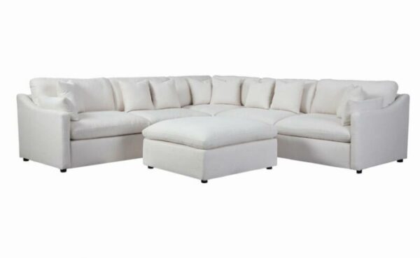 Hobson Cushion Back Armless Chair Off-White 551451 by Coaster Furniture 13