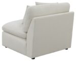 Hobson Cushion Back Armless Chair Off-White 551451 by Coaster Furniture 21