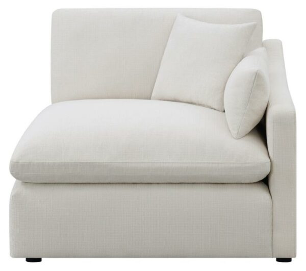 Hobson Sloped Track Arms RAF Chair Off-White 551454RAF by Coaster Furniture 6