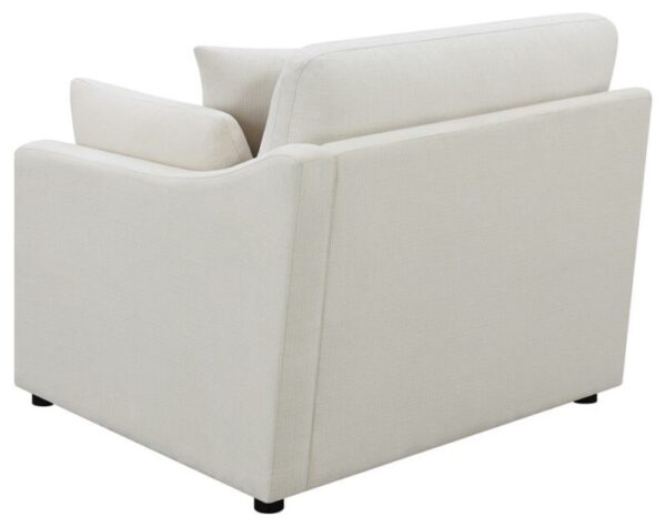 Hobson Sloped Track Arms RAF Chair Off-White 551454RAF by Coaster Furniture 7