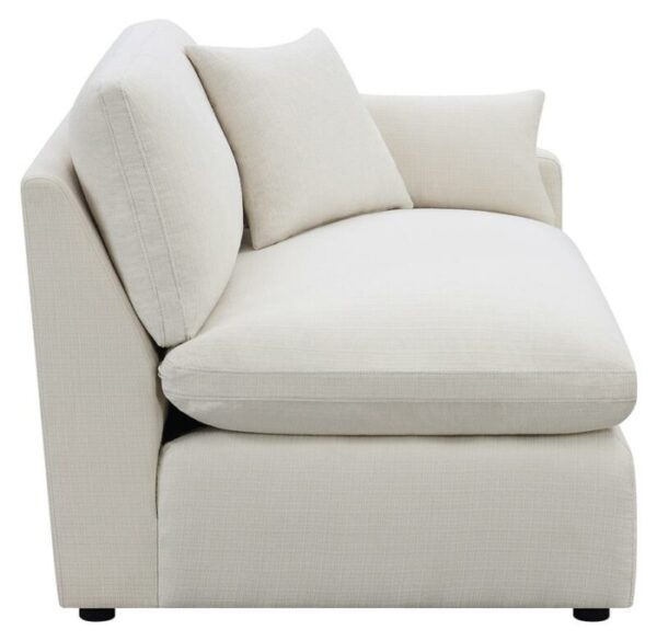 Hobson Sloped Track Arms RAF Chair Off-White 551454RAF by Coaster Furniture 8