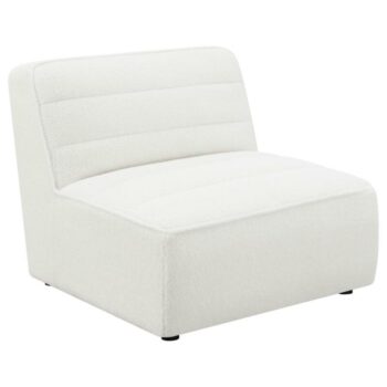 Sunny Upholstered  Armless Chair Natural 551621 by Coaster Furniture