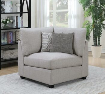Gray Cambria Upholstered Corner Chair 551512 by Coaster Furniture 11