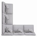 Cambria Upholstered Armless Chair Gray 551511 by Coaster Furniture 25