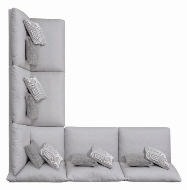 Cambria Upholstered Armless Chair Gray 551511 by Coaster Furniture 16