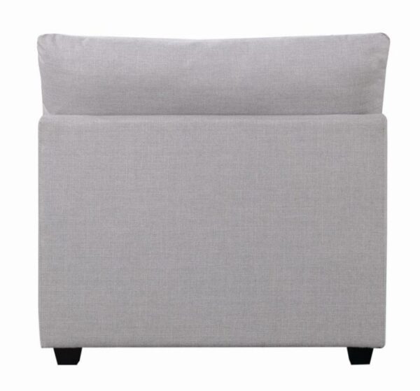 Cambria Upholstered Armless Chair Gray 551511 by Coaster Furniture 18