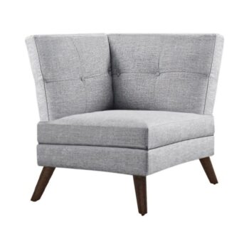 Churchill Button Tufted Corner Sofa Gray 551301 by Coaster Furniture
