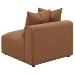 Jennifer Upholstered Tight Back Armless Chair Terracotta 551591 by Coaster Furniture 22
