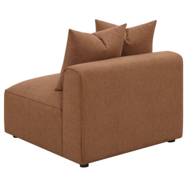 Jennifer Upholstered Tight Back Armless Chair Terracotta 551591 by Coaster Furniture 14