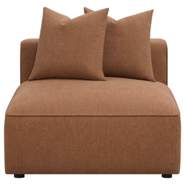 Jennifer Upholstered Tight Back Armless Chair Terracotta 551591 by Coaster Furniture 17