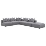 Jennifer Tight Seat Armless Chair Gray 551594 by Coaster Furniture Sectional Sofas Mobilia Cleopatra 43 Jennifer Tight Seat Armless Chair Gray 551594 by Coaster Furniture 43