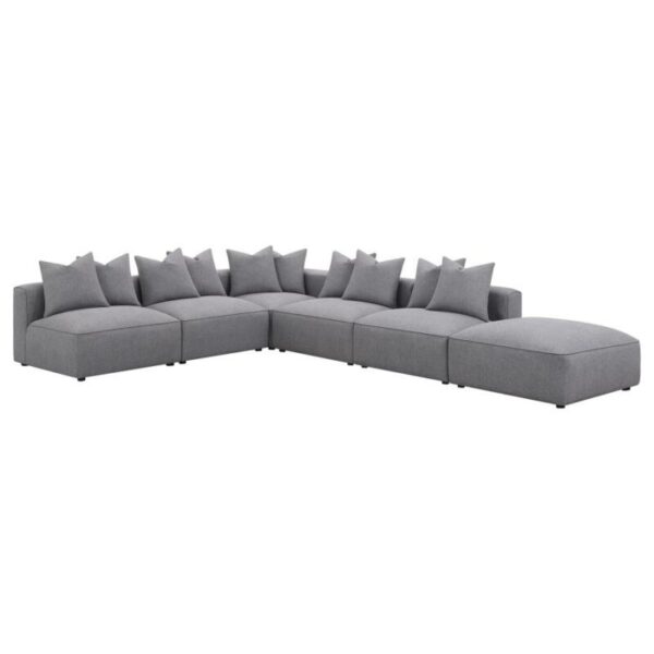 Jennifer Tight Seat Armless Chair Gray 551594 by Coaster Furniture 24