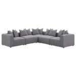 Jennifer Tight Seat Armless Chair Gray 551594 by Coaster Furniture Sectional Sofas Mobilia Cleopatra 47 Jennifer Tight Seat Armless Chair Gray 551594 by Coaster Furniture 47