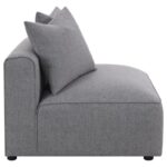 Jennifer Tight Seat Armless Chair Gray 551594 by Coaster Furniture Sectional Sofas Mobilia Cleopatra 54 Jennifer Tight Seat Armless Chair Gray 551594 by Coaster Furniture 54