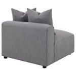 Jennifer Tight Seat Armless Chair Gray 551594 by Coaster Furniture Sectional Sofas Mobilia Cleopatra 55 Jennifer Tight Seat Armless Chair Gray 551594 by Coaster Furniture 55