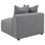 Jennifer Tight Seat Armless Chair Gray 551594 by Coaster Furniture Sectional Sofas Mobilia Cleopatra 56 Jennifer Tight Seat Armless Chair Gray 551594 by Coaster Furniture 56