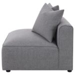 Jennifer Tight Seat Armless Chair Gray 551594 by Coaster Furniture Sectional Sofas Mobilia Cleopatra 57 Jennifer Tight Seat Armless Chair Gray 551594 by Coaster Furniture 57