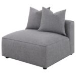 Jennifer Tight Seat Armless Chair Gray 551594 by Coaster Furniture Sectional Sofas Mobilia Cleopatra 58 Jennifer Tight Seat Armless Chair Gray 551594 by Coaster Furniture 58