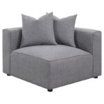 Jennifer Tight Seat Corner Chair Gray 551595 by Coaster Furniture Sectional Sofas Mobilia Cleopatra 29 Jennifer Tight Seat Corner Chair Gray 551595 by Coaster Furniture 29