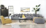 Jennifer Tight Seat Corner Chair Gray 551595 by Coaster Furniture Sectional Sofas Mobilia Cleopatra 30 Jennifer Tight Seat Corner Chair Gray 551595 by Coaster Furniture 30