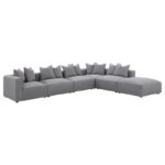 Jennifer Tight Seat Corner Chair Gray 551595 by Coaster Furniture Sectional Sofas Mobilia Cleopatra 31 Jennifer Tight Seat Corner Chair Gray 551595 by Coaster Furniture 31