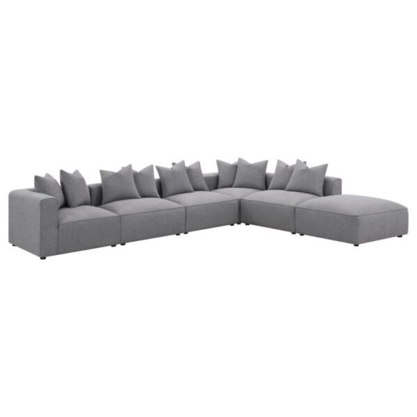 Jennifer Tight Seat Corner Chair Gray 551595 by Coaster Furniture 18