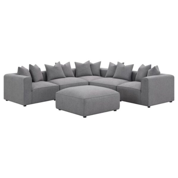 Jennifer Tight Seat Corner Chair Gray 551595 by Coaster Furniture 19