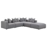 Jennifer Tight Seat Corner Chair Gray 551595 by Coaster Furniture Sectional Sofas Mobilia Cleopatra 34 Jennifer Tight Seat Corner Chair Gray 551595 by Coaster Furniture 34