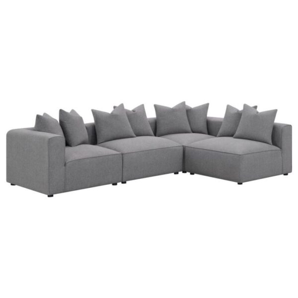 Jennifer Tight Seat Corner Chair Gray 551595 by Coaster Furniture 22
