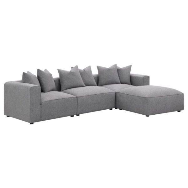 Jennifer Tight Seat Corner Chair Gray 551595 by Coaster Furniture 23