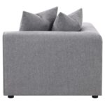 Jennifer Tight Seat Corner Chair Gray 551595 by Coaster Furniture Sectional Sofas Mobilia Cleopatra 39 Jennifer Tight Seat Corner Chair Gray 551595 by Coaster Furniture 39