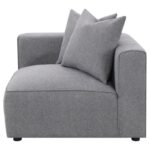 Jennifer Tight Seat Corner Chair Gray 551595 by Coaster Furniture Sectional Sofas Mobilia Cleopatra 40 Jennifer Tight Seat Corner Chair Gray 551595 by Coaster Furniture 40