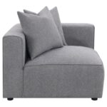 Jennifer Tight Seat Corner Chair Gray 551595 by Coaster Furniture Sectional Sofas Mobilia Cleopatra 41 Jennifer Tight Seat Corner Chair Gray 551595 by Coaster Furniture 41
