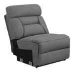 Armless Chair 600370AC by Coaster Furniture Sectional Sofas Mobilia Cleopatra 19 Armless Chair 600370AC by Coaster Furniture 19