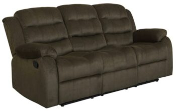 Rodman Pillow Top Arm Motion Sofa Olive Brown 601881 by Coaster Furniture