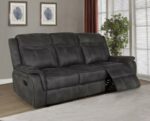 Lawrence Upholstered Tufted Back Motion Sofa 603504 by Coaster Furniture 17