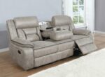 Greer Upholstered Tufted Back Motion Sofa 651351 by Coaster Furniture 18