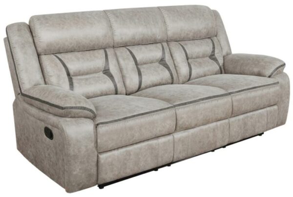Greer Upholstered Tufted Back Motion Sofa 651351 by Coaster Furniture 16