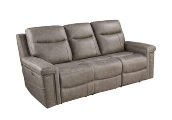 Wixom Cushion Back Power^2 Sofa Taupe 603517PP by Coaster Furniture